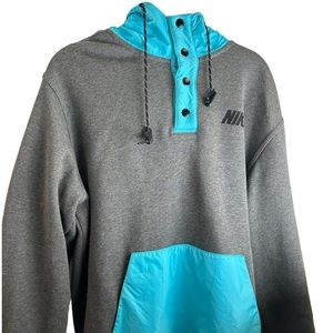 Nike Gray Pullover Hooded Sweatshirt
